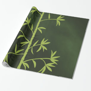 Grön bambugrönt presentpapper