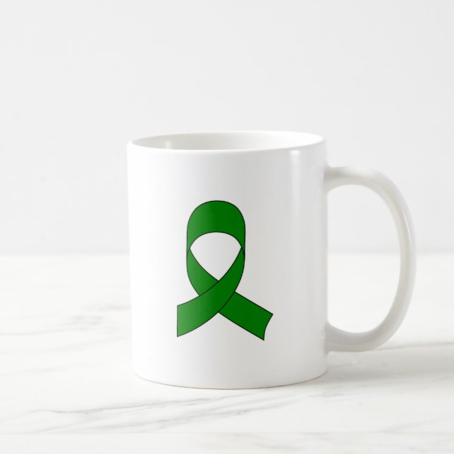 Grön Bandritning Kaffemugg (Höger)