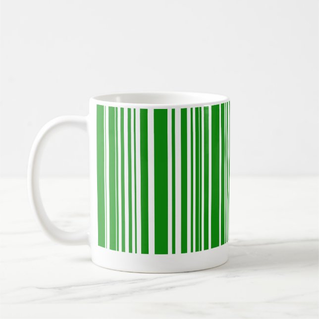 Grön Barcode Kaffemugg (Vänster)