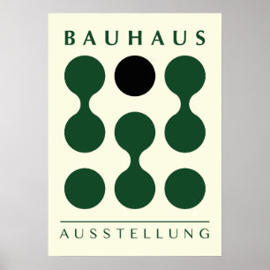 Grön Bauhaus tryck, utskrivbar grön Bauhaus vägg Poster