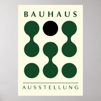 Grön Bauhaus tryck, utskrivbar grön Bauhaus vägg Poster