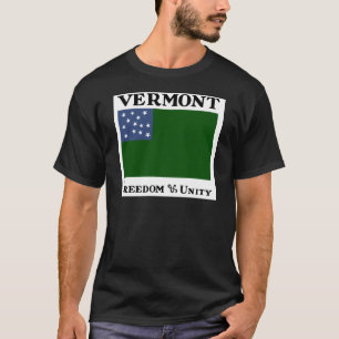 Grön bergpojkeflagga av den Vermont republiken Tee Shirt