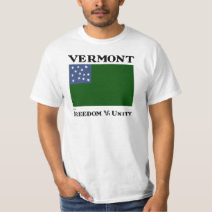 Grön bergpojkeflagga av den Vermont republiken Tröja