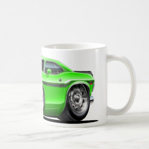 Grön bil 1970-72 för utmanare kaffemugg