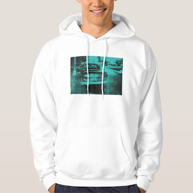 Grön bil sweatshirt (Framsida)
