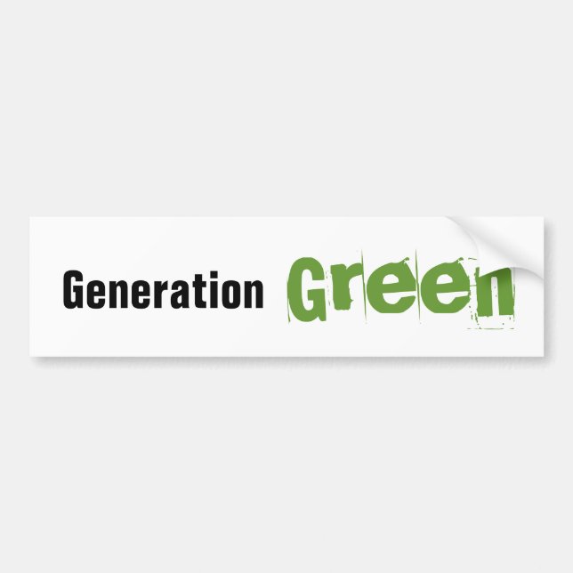 Grön bildekal för generation (Framsidan)