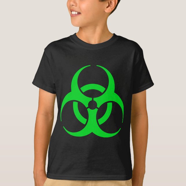 Grön Biohazard T Shirt (Framsida)