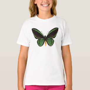 Grön Birdwing fjäril T Shirt