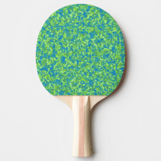 Grön Blå Abstrakt Geometrisk Mönster Pingisracket