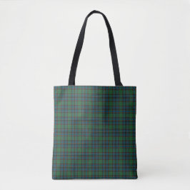 Grön Blå Orange Plaid Tartan Toteväska Tygkasse