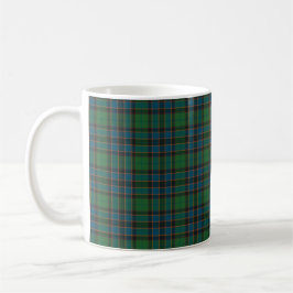 Grön Blå Orange Rutig Tartan Kaffemugg