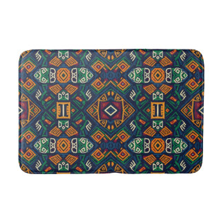 Grön & Blå Tribal Etnisk Boho Badrumsmatta