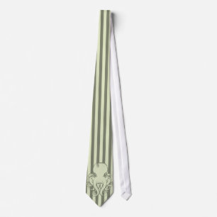 Grön bläckfiskvintage slips