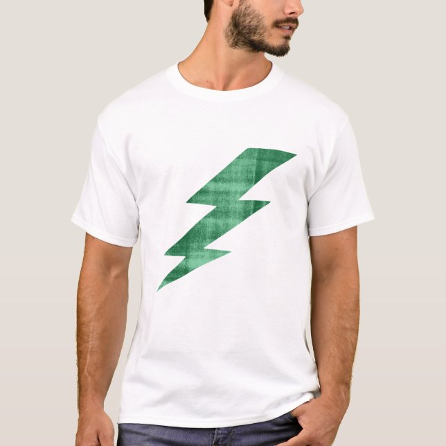 Grön Blixt T-Shirt - Thunderbolt Tee (Framsida)