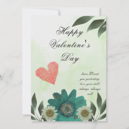 Grön Blomma - En kärlek som ingen annan Julkort