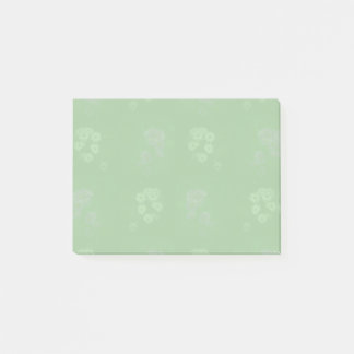 Grön blomster post-it block