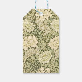 Grön blomster wm morris design Njut! Presentetikett