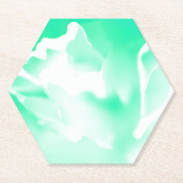 Grön blomsterpappersunderlägg i sjöskumgrön färg underlägg papper