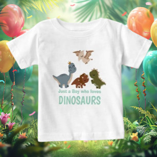 Grön Boho Dinosaurie T Shirt