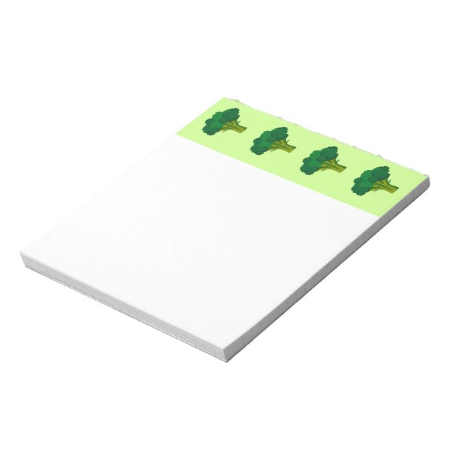 Grön Broccoli Grönsak Hälsosam Mat Vegetarian Anteckningsblock (Roterad)