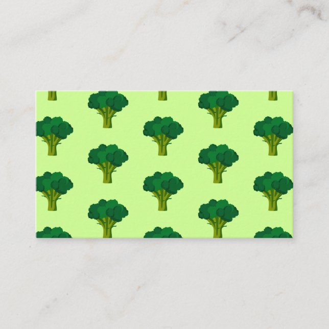 Grön Broccoli Grönsak Hälsosam Mat Vegetarian Tilläggskort (Framsida)