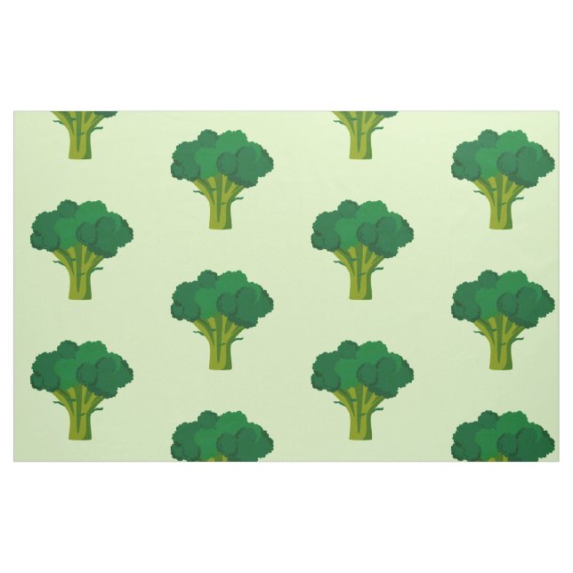 Grön Broccoli Grönsak Hälsosam Mat Vegetarian Tyg (Fat Quarter)