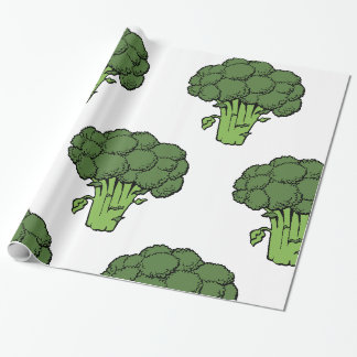Grön broccoli presentpapper