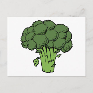 Grön broccoli vykort