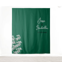 Grön bröllopsbakgrund