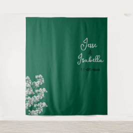 Grön bröllopsbakgrund