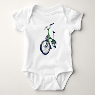 Grön Brompton cykel T Shirt