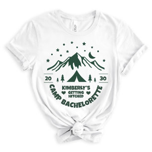 Grön Brud Camping Sängkammarparty BVI T Shirt