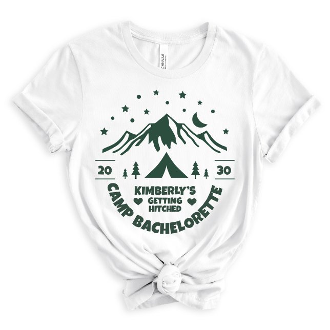 Grön Brud Camping Sängkammarparty BVI T Shirt (Skapare uppladdad)
