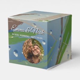 Grön, Brun & Beige Penseldrag Favoritbox Presentaskar