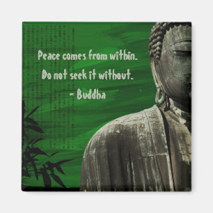 Grön Buddha magnetanpassade Magnet