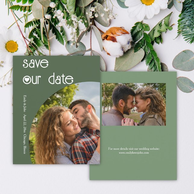 Grön budget för snyggtens Mörk Spara datum (Skapare uppladdad)