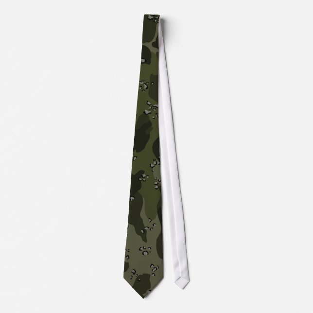 Grön Camo för kakier Tie Slips (Framsida)