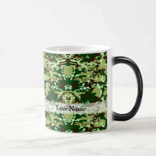 Grön camo magisk mugg