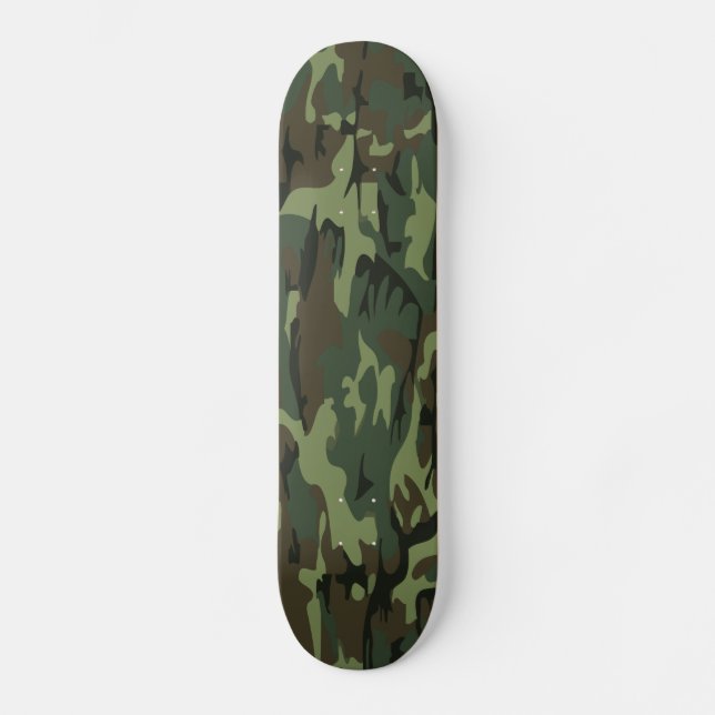 grön camo skateboard bräda 20 cm (Framsida)