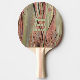 Grön Camo Träd Bark 1 Ping Pong Paddle Pingisracket