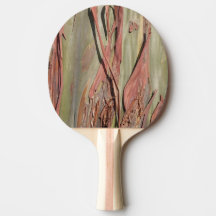Grön Camo Träd Bark Ping Pong Paddle