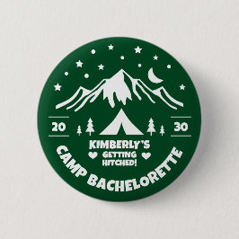 Grön Camp Bachelorette Bröllop Knapp