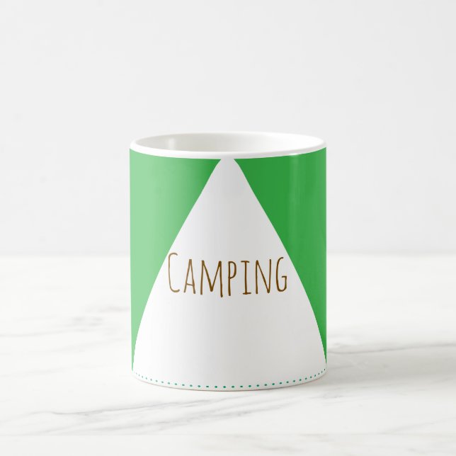 Grön campingmugg kaffemugg (Center)