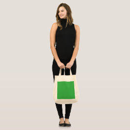 Grön canvas-handväska Minimalistisk återanvändbar  Tygkasse