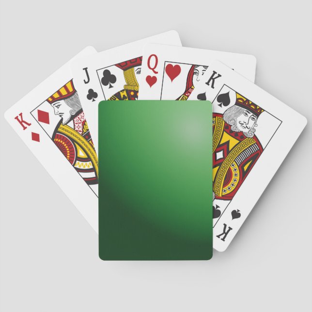 Grön  casinokort (Baksidan)