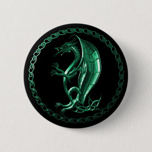 Grön Celtic drake Knapp