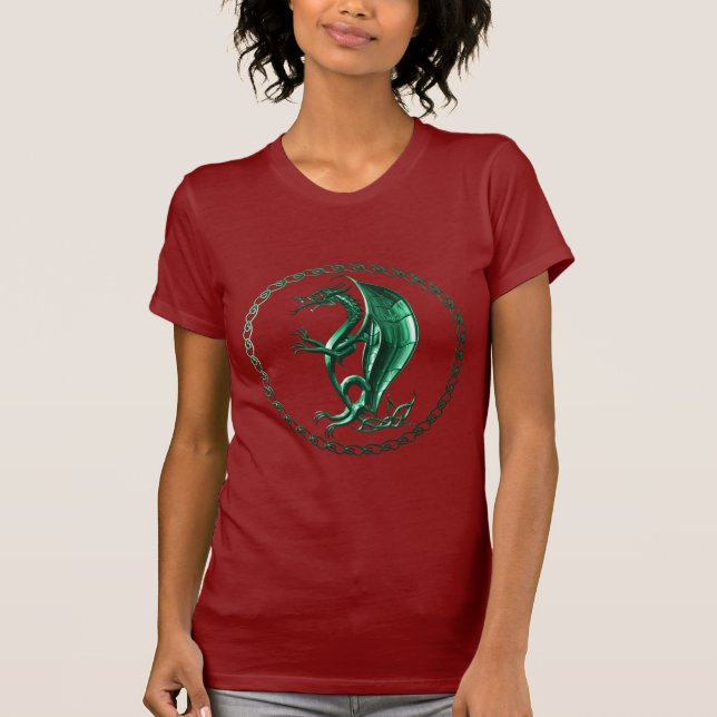 Grön Celtic drake Tröja (Framsida)