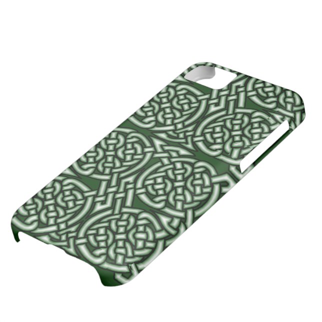 Grön Celtic knotworkkonst Case-Mate iPhone Skal (Underdel)