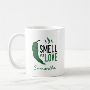 Grön Chile Lukta Kärlek Kaffemugg