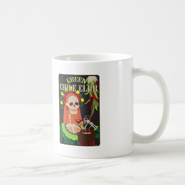 grön chileklubb kaffemugg (Höger)